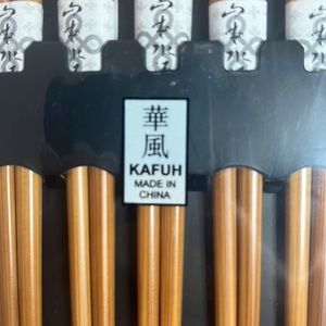 Vintage KAFUH Collectible Chopsticks 5 pairs Quality Design Chopsticks